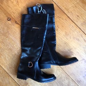 NWT Alfani Faux Leather Calf-High Boots Size 6